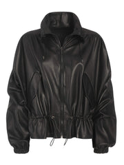 leather bomber jacket for womens