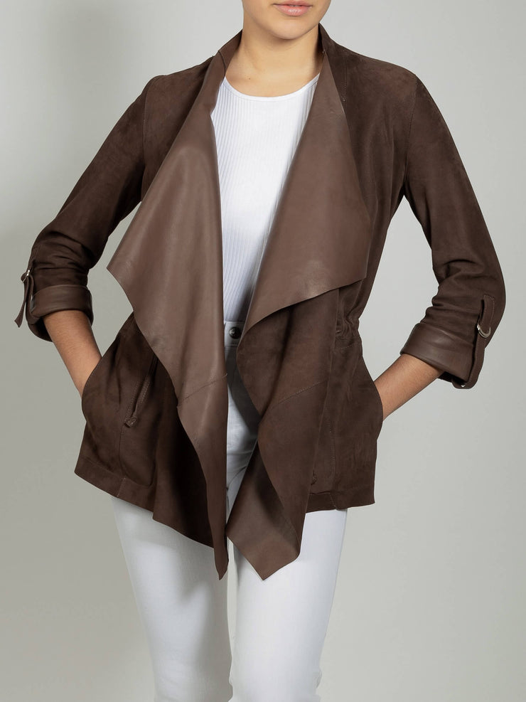 reversible leather jacket women