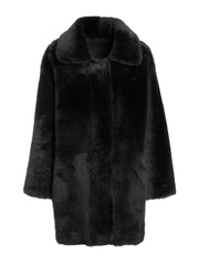 reversible italian shearling coat for women
