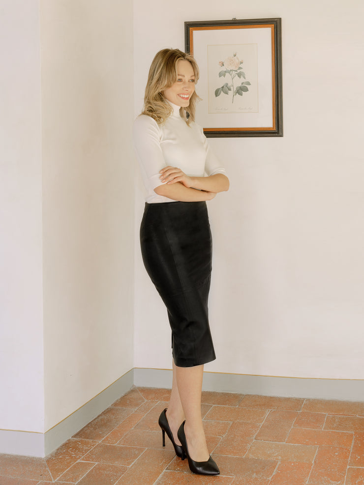 Women's Matte Leather Look Stretch Mini Skirt | Boohoo UK