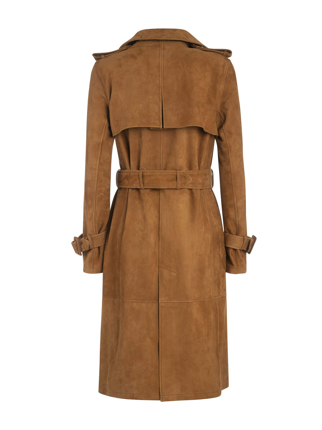 Beatrice Suede Leather Trench Coat Tuscan Tailor